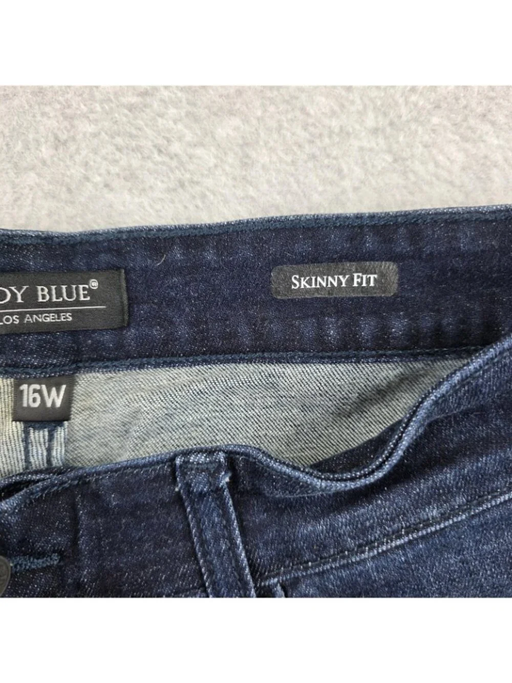 Judy Blue Jeans Womens 16W Blue Dark Wash Skinny Stretch Plus